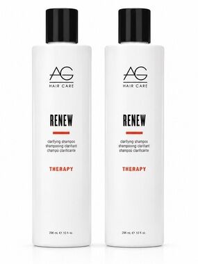 AG Hair Care Renew Clarifying Shampoo 10 fl oz 296 mL Lot of 2